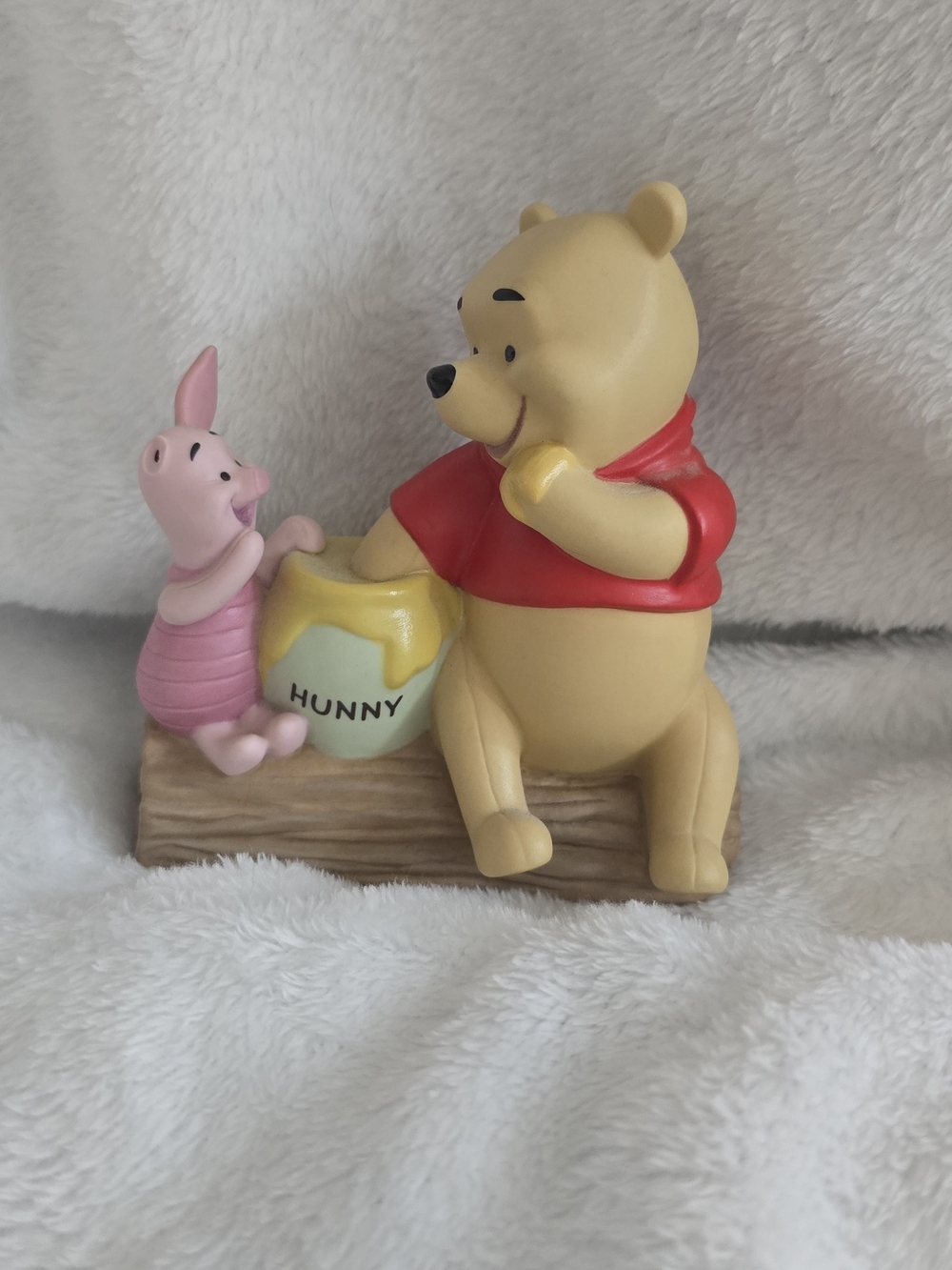Disney Winnie the Pooh & Piglet 'Hunny' Figurine - Yellow, Red, Pink